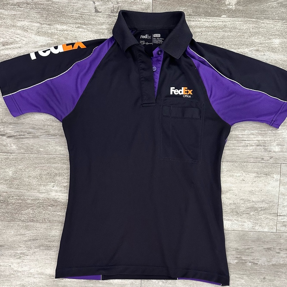Fed Ex by Stan Herman womens polo shirt size XS Uniform